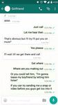 Texts between girlfriend and her cuckold