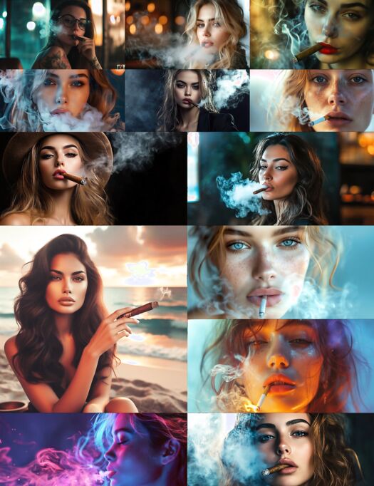 Cigar Smoking Girls
