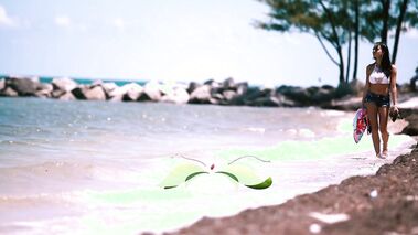 Latina enjoys white cock