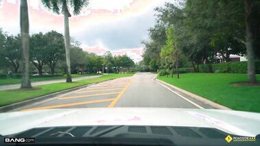 Sexy Latina fucked by road worker