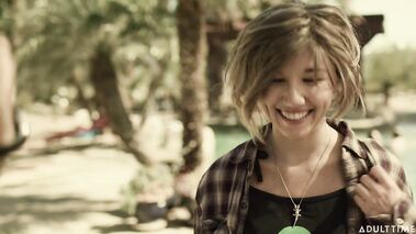 Horny slut butt fucked on a sunny day