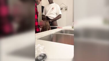 Two hotwives fucked by two big black cocks in a foursome