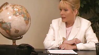 Two student girls spanked by principal