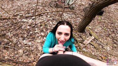 Found a dirt bike slut in an abandoned building in the forest