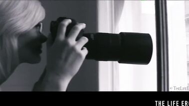 Beautiful sweaty teen humping and masturbating on an exercise bike