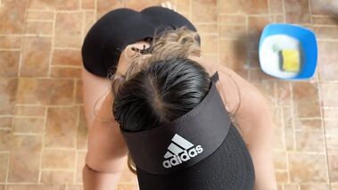 He got horny watching me wash my motorbike wearing a bikini