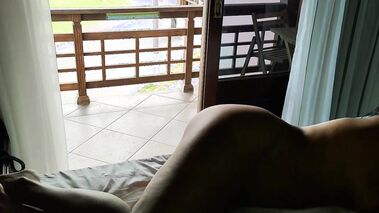 Slut wife on the streets with body paint bikinis