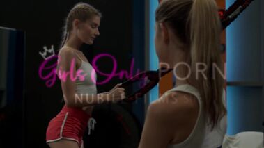 Hot Lesbian Gym Orgasm