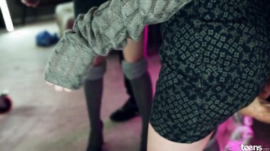 Nerdy Blonde Fucked In All Holes