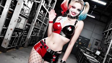 AI Joker Clown Girl Searching For The Lost Cock