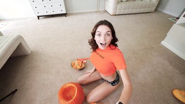 Sneaky Step Bro Fucks A Pumpkin And Me