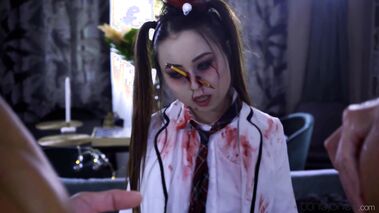 Zombie Teen Halloween Double Team A Parody