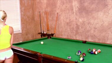 Cute Girls Play Pool