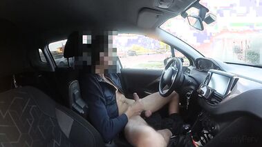 GentlyPerv Stranger Girls Give Handjobs In The Car