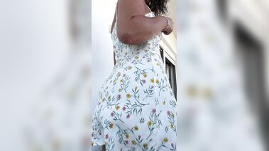 Sexy Wife Letting the Butt Cheeks Breathe