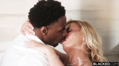 Horny Blonde Cherry Kiss Gets Blacked