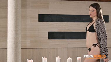 Bikini Babe Talia Mint Sucks Cock