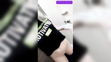 Beautiful sexy girl films herself