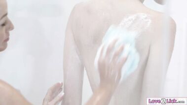 Im sharing a shower with my stepmoms gf