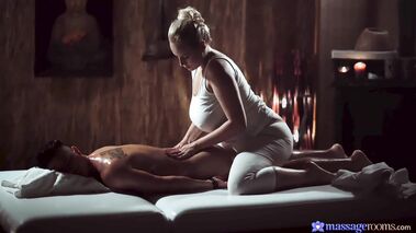 Busty Masseuse Boobjob Oil Massage