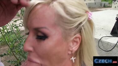 Fucking a Busty Blonde for Cash