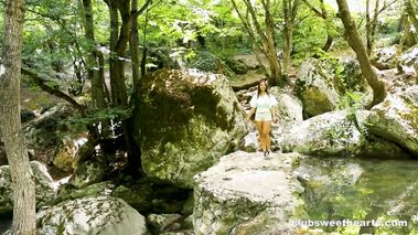 Sumiko Smile Hiking In The Nature