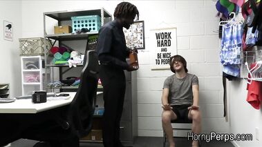 Throating and riding mall cops big black dick