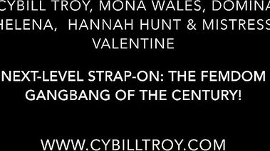 Femdom Strap On Gangbang