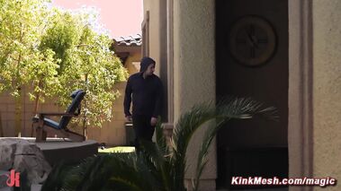 Guy rough fucks bound thief