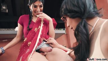 My Futa neighbors gave me a cum shower