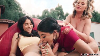 My Futa neighbors gave me a cum shower