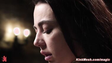 Rope bondage suspension and whipping