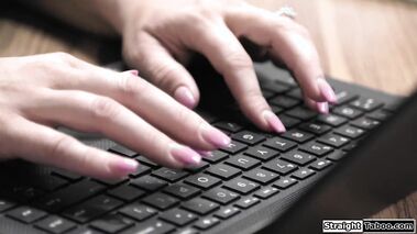 Janitor walks in on a milf masturbating