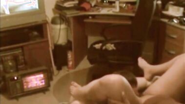 Aggressive Dirty Talking Wife Grabs His Hips Pegging Him Hard